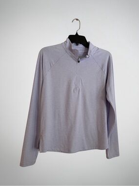 2 Girl’s Light Lavender and Blue Quarter-Zip Pullovers Bundle